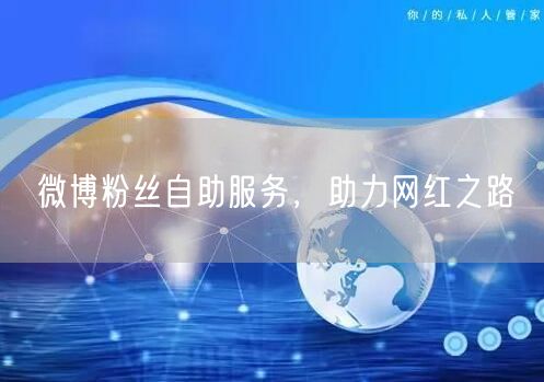 微博粉丝自助服务，助力网红之路