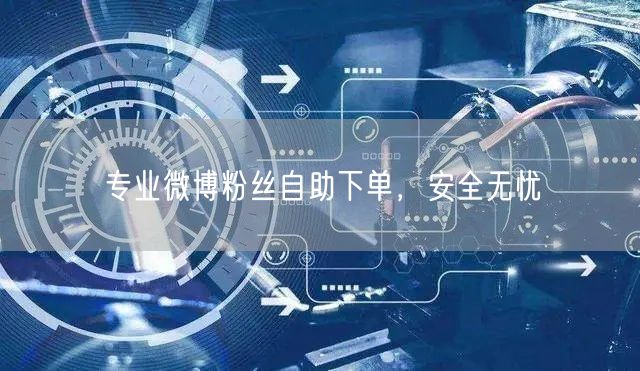 专业微博粉丝自助下单，安全无忧