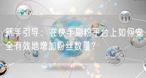 新手引导：在快手刷粉平台上如何安全有效地增加粉丝数量？