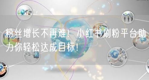 粉丝增长不再难！小红书刷粉平台助力你轻松达成目标！